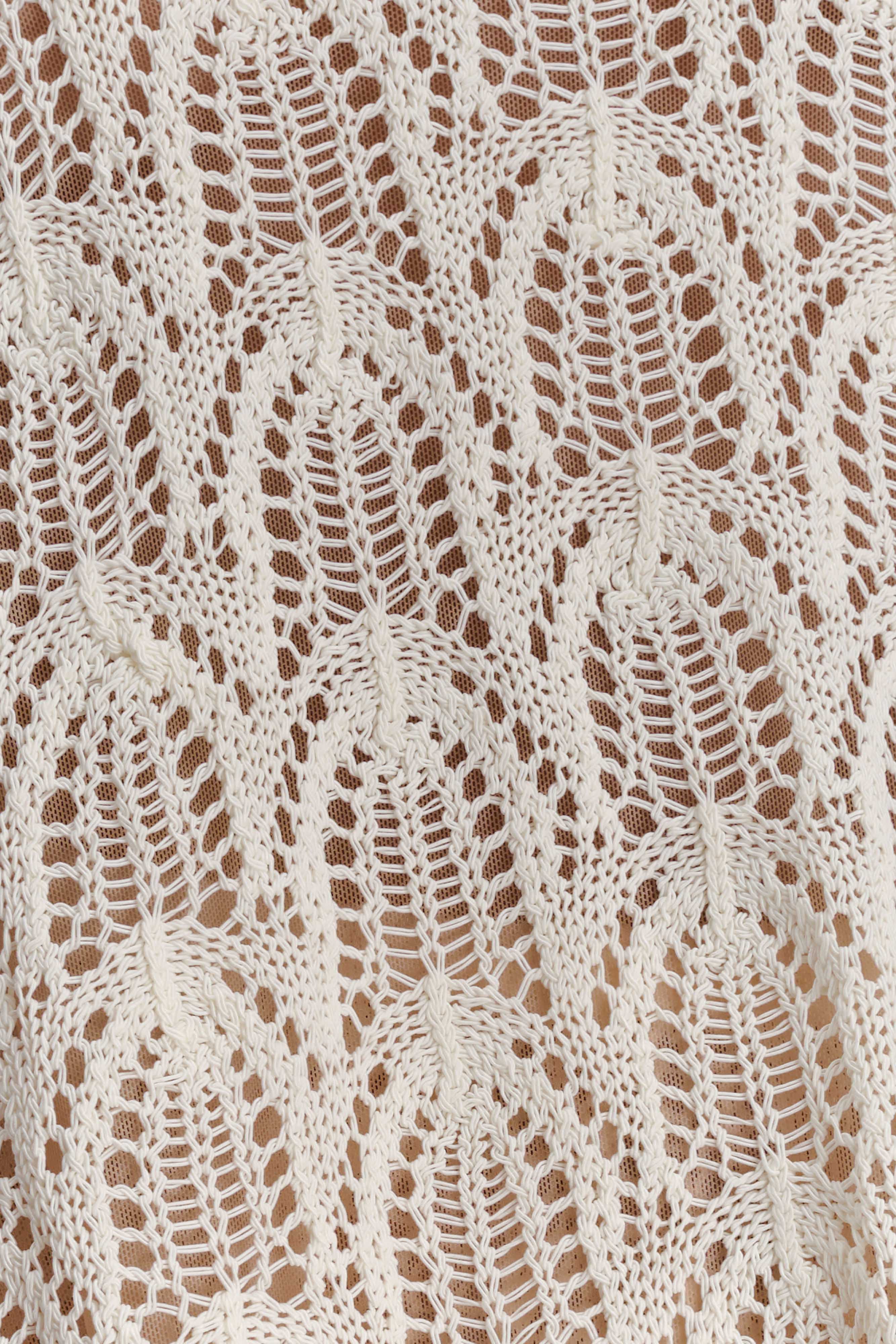 Glinda Crochet Pants - Ivory