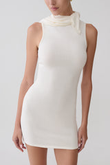 Amilee Scarf Knit Mini Dress - Ivory